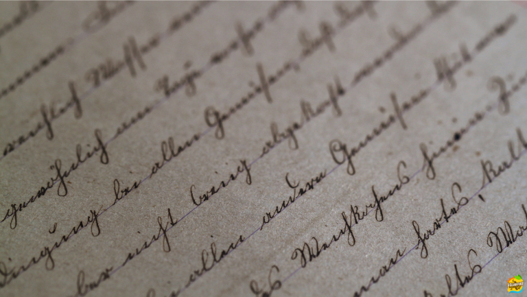 Handwritten manuscript with old Sicilian surnames
