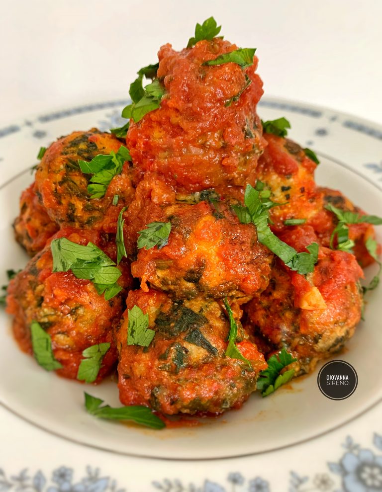 Spianch and Ricotta meatballs