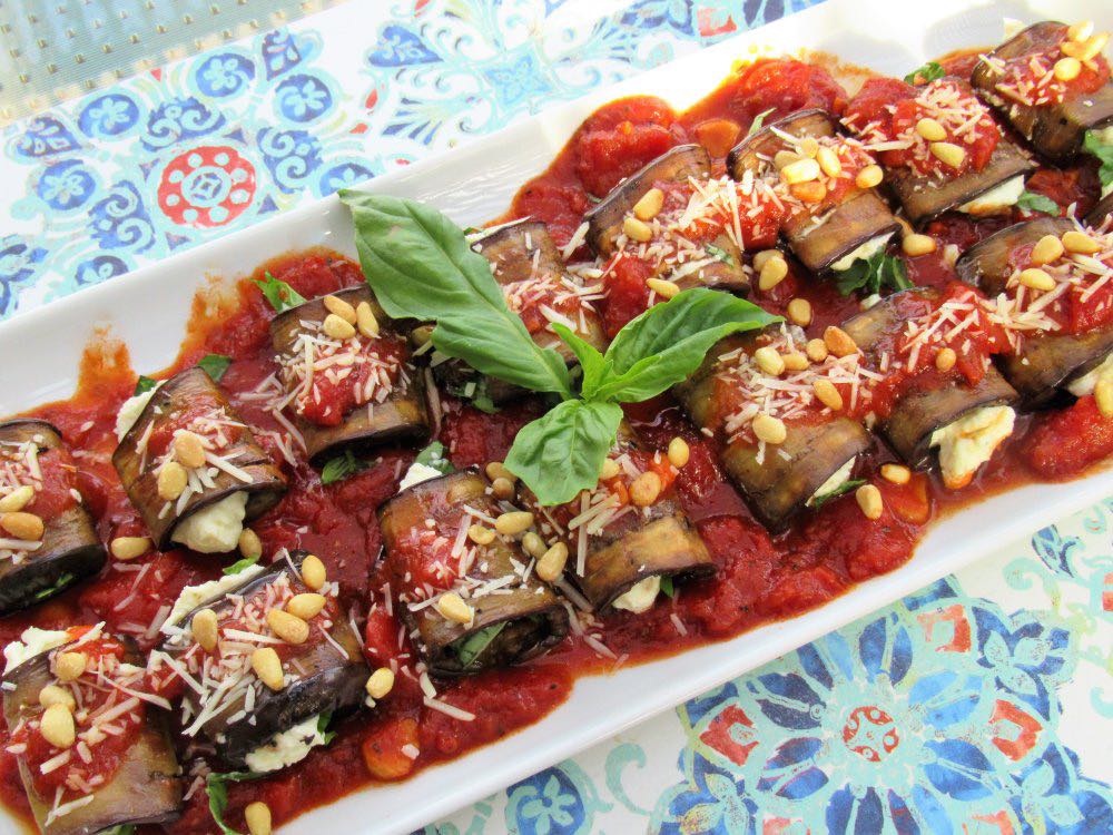 Sicilian Eggplant rolls | Involtini di melanzane Siciliani - Sicilian ...