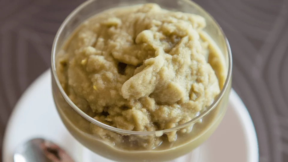 Sicilian pistachio granita